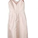 Alfred Sung NWT  Draped Faux Wrap Cocktail Dress With Pockets Blush Size 8 D777 Photo 9