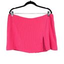 Amanda Uprichard  Dale Hot Pink Slit Mini Skort Size XL Photo 1