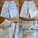 Bermuda Nuovo Denim Jean Shorts Vintage Womens Small 4 5 Light Wash  Floral Photo 1