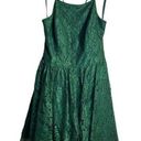 Weddington Way  Emerald Lace A-Line Ruffle Dress Halter Prom Winter Size 16 Photo 0