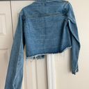 Pretty Little Thing Semi Cropped Distressed Jean Jacket Photo 3