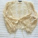 Urban Outfitters crochet tie front top size small/medium Photo 0