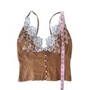 Free People  Lace Stevie Cami With Pearl Buttons Photo 8