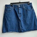 Madewell  Curvy Denim High-Waist Straight Mini Skirt in Sunberry Wash Size 33 Photo 1