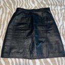 Winlit Black Leather Skirt Photo 0