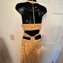 Lush Clothing LUSH Metallic Yellow and Gold Halter Top Cut Out Dress Size XS NWT Photo 7