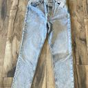 Free People  New Zuri Mom Jeans Acid Wash High Waist Denim Jeans Size 29 Photo 1