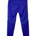 Saucony NEW Women’s  7/8 Ankle Running Leggings Electric Blue Mesh Detail Small Photo 1