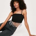 Nasty Gal  Tassel Beaded Trim Cropped Cami Top Photo 0