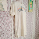 Tultex  cream good things are coming rainbow graphic logo tee

size medium Photo 2