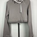 Gymshark  Whitney Simmons Gray Athletic Workout Cropped Hoodie Photo 0