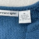 Energie Vintage‎ Y2K  Acrylic Stretch Knitted Sweater Womens Size M Blue Pocket Photo 3