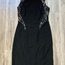 XScape  Black and Nude Lace Bodycon Mini Cocktail Dress Size 6 Photo 0