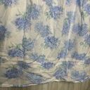 Blossom Eileen West Hydrangea  Mini Chemise Nightgown Cotton Dress size L Large Photo 3