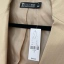 New York & Co. NWT Blazer Jacket Tan Beige Lined Printed Cuff 7th Avenue ~ Size 8 Photo 11