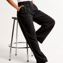 Abercrombie & Fitch  Curve Love Sloane Black Wide Leg Tailored Pants 28/ 6 Short Photo 0