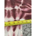 Pilcro  Tie Dye Cowl Neck Boho Sweater Womens XS Pink Waffle Knit Thermal Photo 8