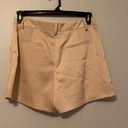 Glam | Beige Belt Loop Flowy Skort with Pockets Photo 2