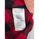 CHAPS ‎ Shirt Womens Small Red Buffalo Plaid Button Down Long Sleeve Photo 3