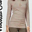 Matilda Jane  NWT Off the Grid Tee Women's xl Long Sleeve Pink Green Stripe Top Photo 1