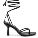 Steve Madden Black Khari Lace Up Heel Sandals Photo 4