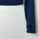 New Balance X J. Crew Navy Activewear Long Sleeve Crop Top Photo 1