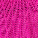 Nasty Gal Stitchy Backless Knitted Mini Cover Up Dress Hot Pink NWT Large Photo 5