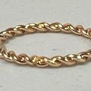 Gold Braided Solid Band Ring Jewelry Size 8 ✨ Photo 0