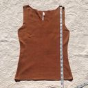 Max Studio Orange Matching Two Piece Sleeveless Tank Top & Open Cardigan Photo 5