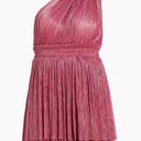 Sabrina Musayev Metallic Pink One Shoulder Dress Size XS Photo 0