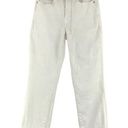 Good American  Womens Size 0/25 Jeans Cream Straight Leg Denim Pants TINY FLAW Photo 0