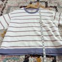 Madewell  (Re)Sourced cotton swing sweatshirt in purple stripe Photo 8