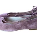 Madewell  Women's sz 6 The Inga Lace-Up Ballet Flat in Maroon Suede Shoes Photo 0