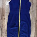 Enfocus Studio NWT s Bodycon Blue Textured Belted Wedding Party Dress sz 6 Photo 10