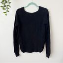 Wilfred Free Black Walter Waffle Knit Merino Wool V-neck Sweater Sz S Photo 8