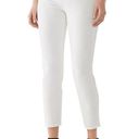 DL1961  - Farrow Womens High Rise Skinny Crop Jeans Raw Hem in White Photo 4