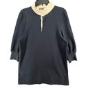 Tuckernuck  Pomander Place Charlotte Terry Shirt Dress XL Blue Ruffle Collar Photo 1