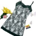 Secret Treasures  Tropical leaf print sleeping slip chemise dress Photo 11