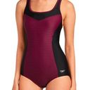 Speedo Ultraback One Piece Cutout Crisscross Strap Swimsuit Potent Purple Photo 0