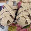 Farm Rio Raffia Zigzag Sandal in Raffia Tan Beige Size 10 NWT Photo 4