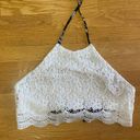 White Lace Coastal Cowgirl Western Granola Cropped Halter Top Size undefined Photo 0