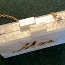 ma*rs “.” White Acrylic Clutch Purse Photo 1