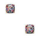 Kate Spade NEW!  Small Glitter Square Studs Photo 0