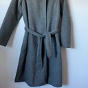 Vince  Grey Wool Belted Wrap Coat Size: XS Photo 5