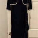 Alex Evenings ALEX Evening Dress size 6 length 53” bust 32” navy blue color all bids attached Photo 0