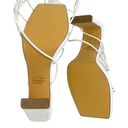 EGO NWOT ~  Gemini Strappy White Square Toe Lace Up Platform Heels ~ Women's 7 Photo 10