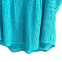 Westport  Crochet Eyelet Tank Teal Blue Button Front Plus Size XL Photo 6