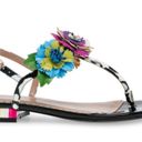 Betsey Johnson New Without Box  Angie Flower Sandals Photo 1