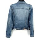 Polo  Jeans Ralph Lauren Distressed Denim Jacket Womens Size Large Photo 2