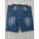 Bermuda Blue Faded Denim  Shorts M Photo 3